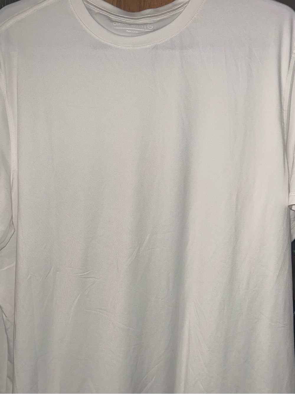 Outdoor Voices Cream Short Sleeve Crew Tee
